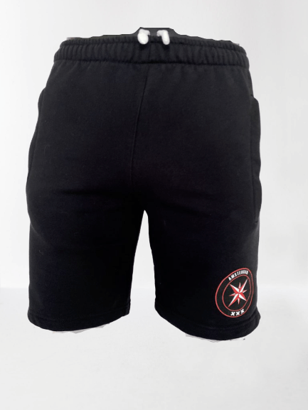 Short jogging zwart met rood logo