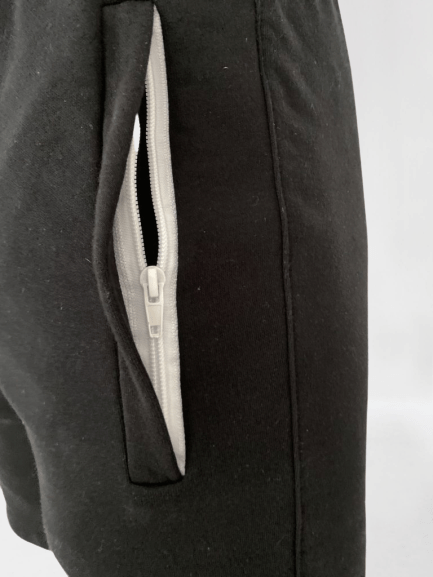 Short jogging zwart met rood logo