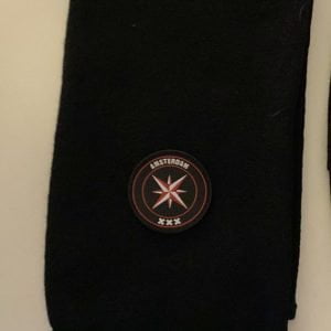 Sjaal Casuals logo rood zwart