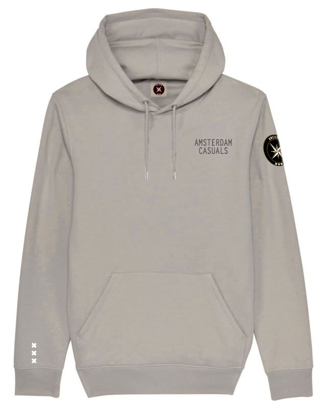 Casual style hoodie grey