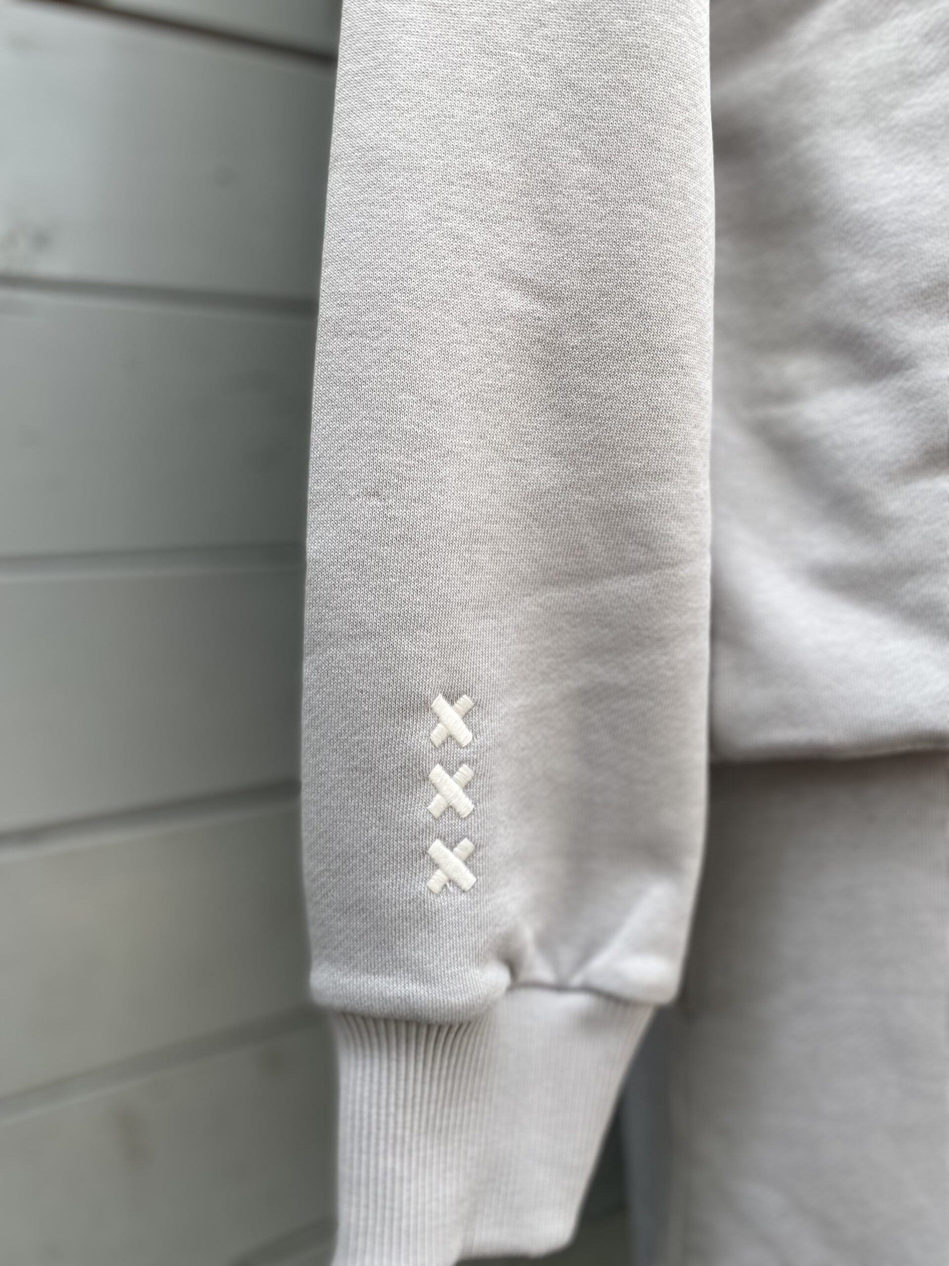 Casual style hoodie grey