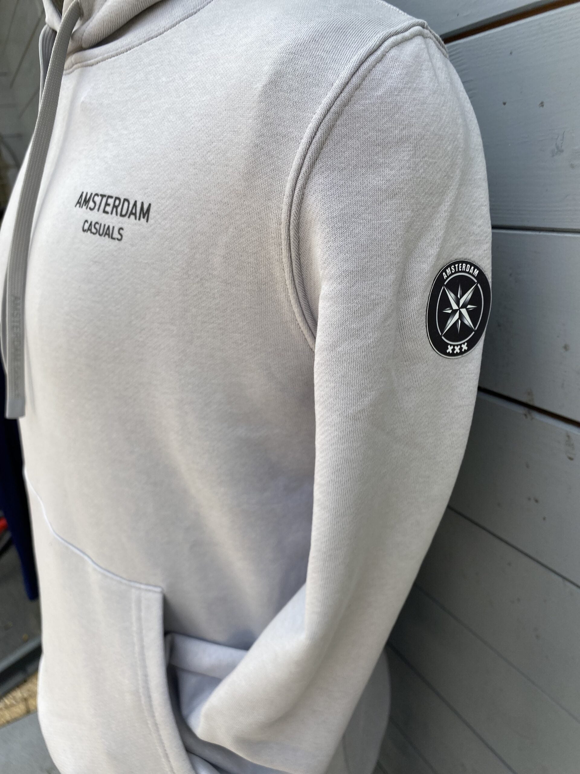 Casual style hoodie grey