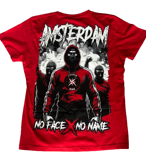 No Face shirt zwart