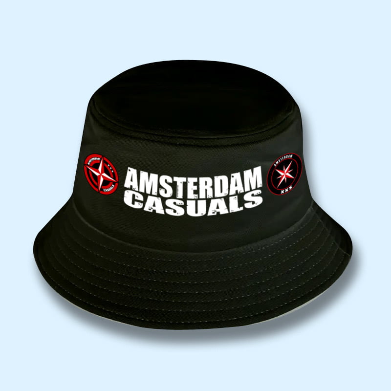 Vissershoedje Banner logo zwart
