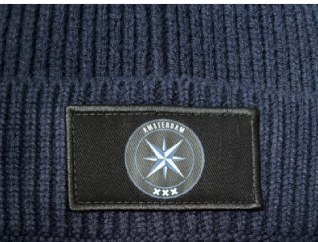 Casuals muts blauw
